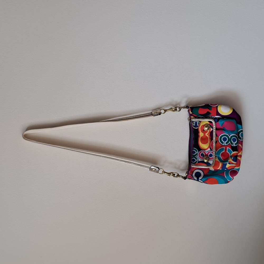 Coach Poppy Groovy Signature Canvas Crossbody Bag Multicolor